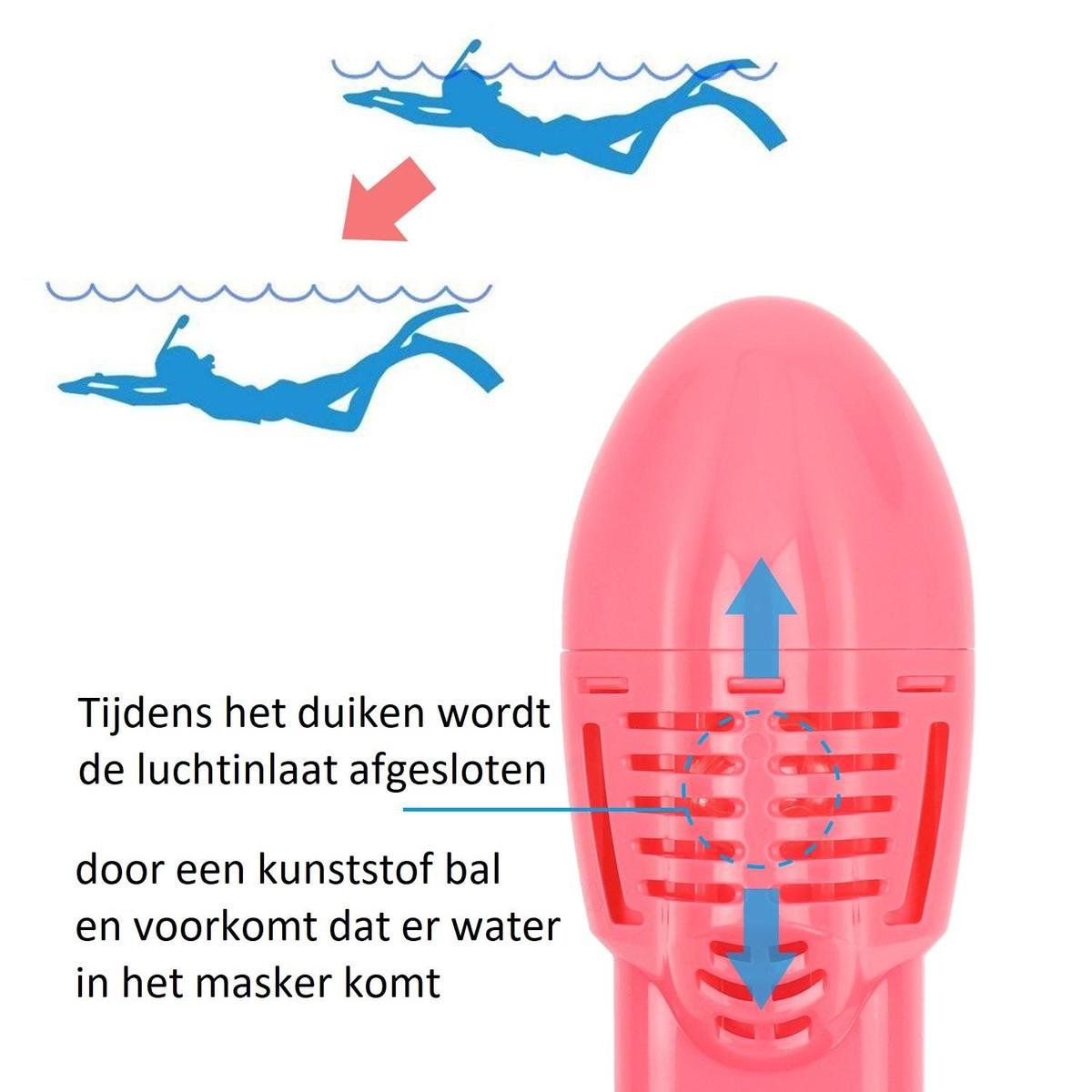 Campingwise Kinder XS pink Vollgesichts-Tauchmaske