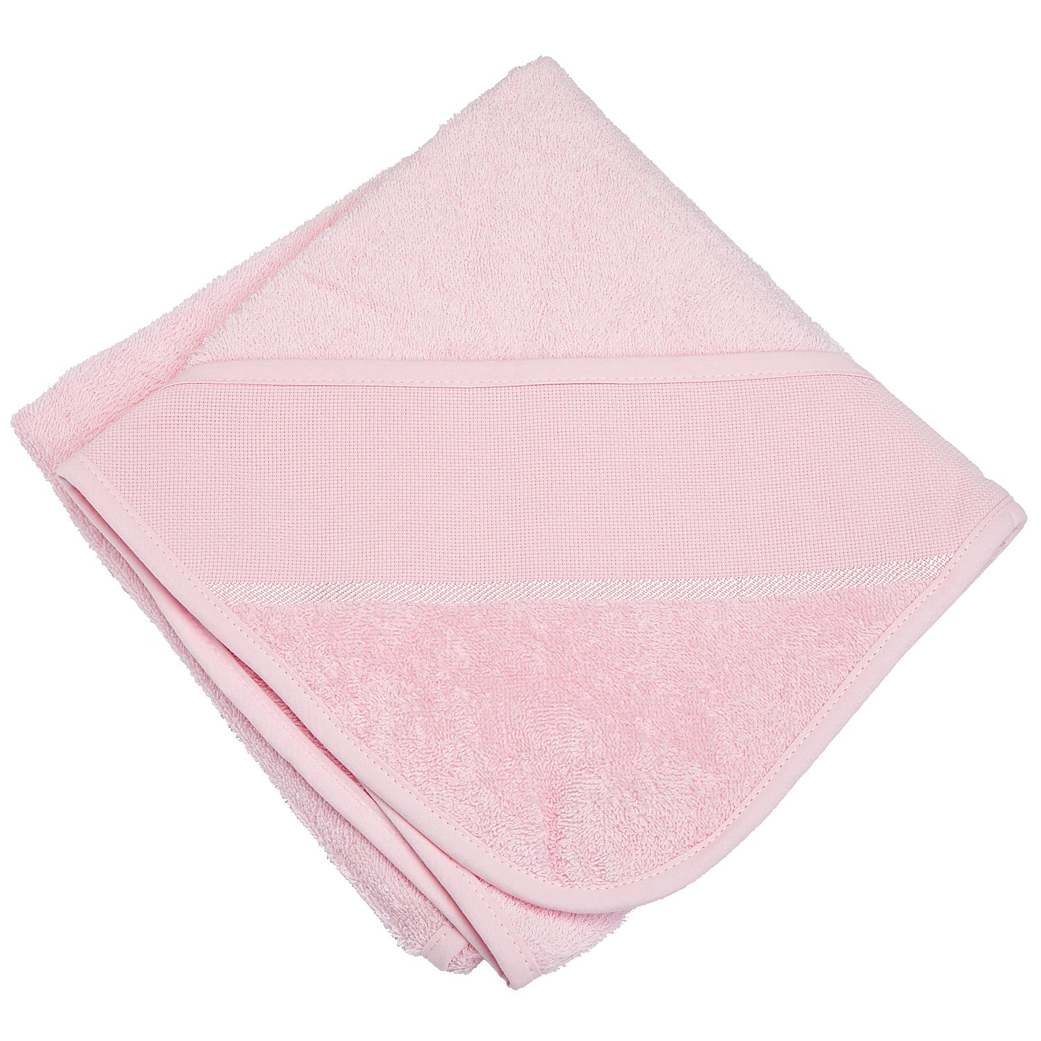 buttinette Kapuzenbadetuch, rosa, 80 x 80 cm