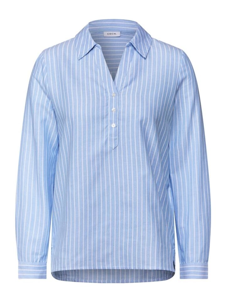 Cecil Langarmbluse in fresh light blue günstig kaufen