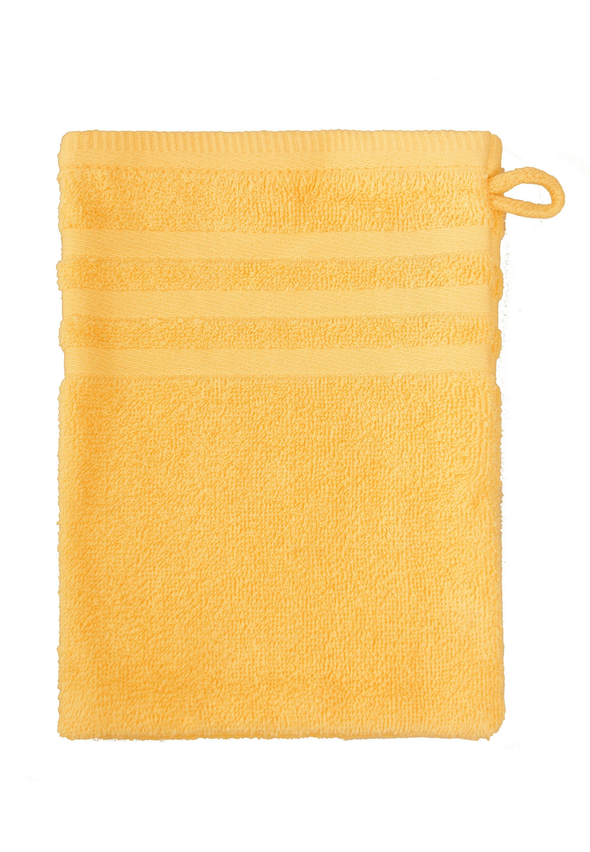 grace grand spa Waschlappen (3-tlg), im 3er-Pack mit Streifen-Bordüre