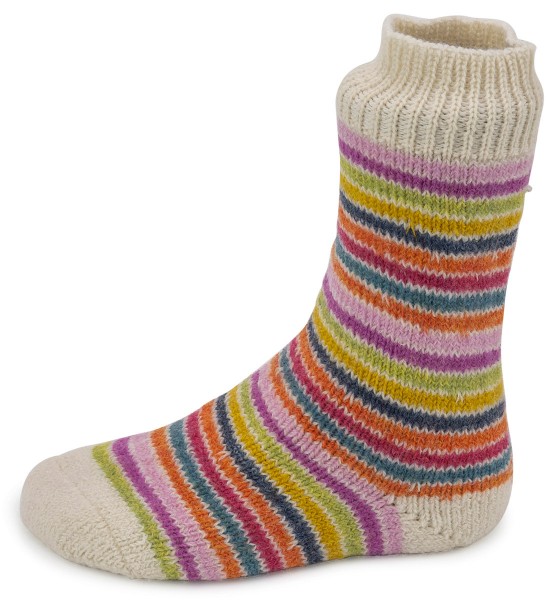 Hirsch Natur Kids ~ Vollplüsch-Socke ~ Ringel Natur