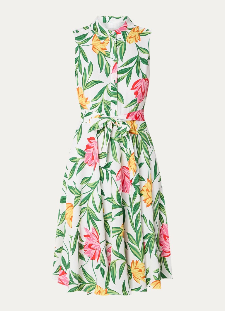Abito chemisier midi Belinda di Hobbs, con stampa floreale e cintura da annodare