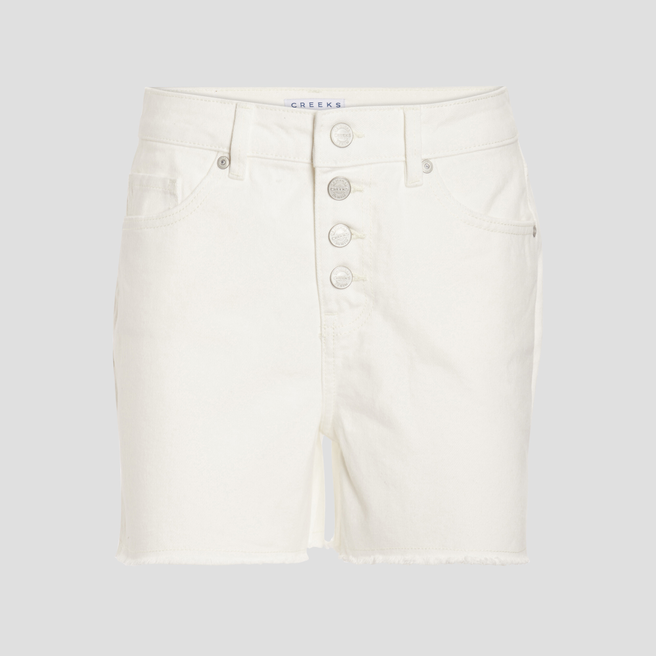 Short droit taille haute ivoire femme | La Halle