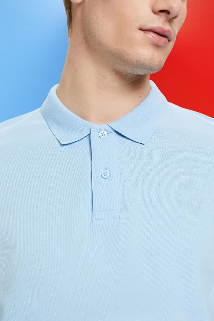 Slim-Fit-Poloshirt aus Baumwoll-Piqué