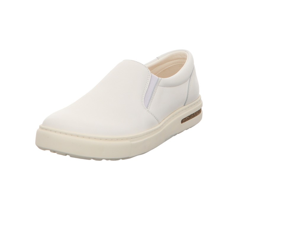 BIRKENSTOCK Sportliche Slipper weiss OSWEGO NATURAL LEATHER