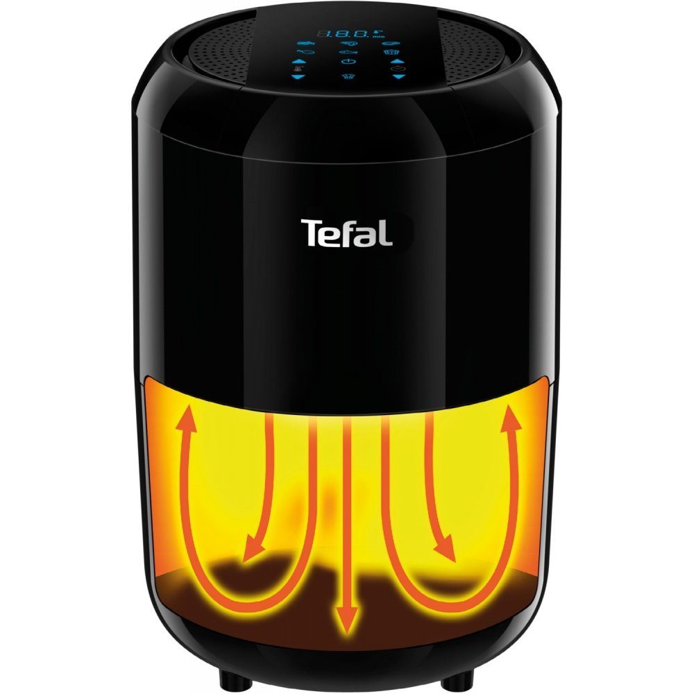 Tefal Heißluftfritteuse EY3018 Easy Fry Compact Digital - Heißluftfritteuse - schwarz, 1400 W