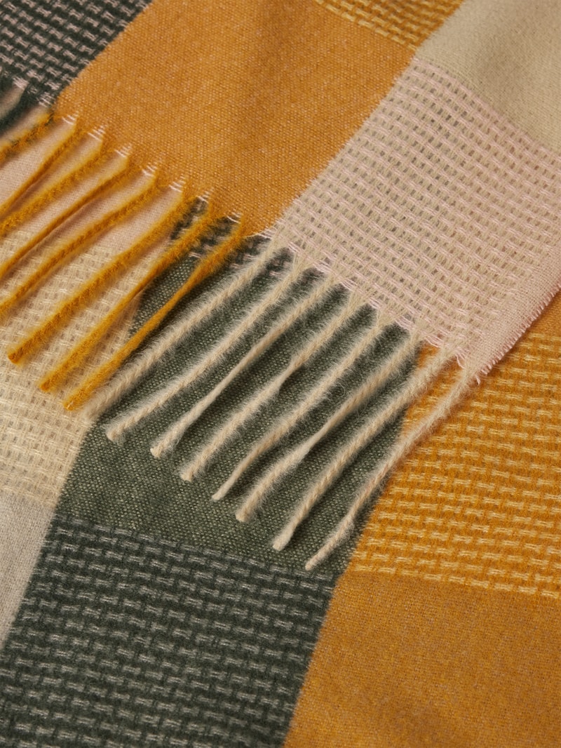 Schal mit Allover-Muster Modell 'happy' in beige