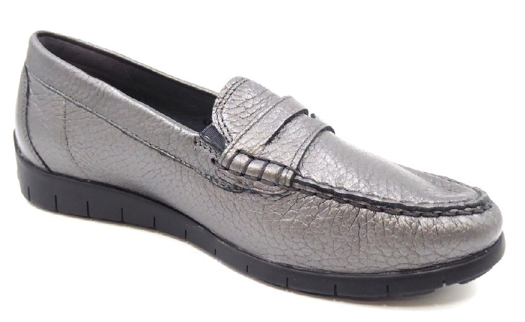 WALDLÄUFER Klassische Slipper grau