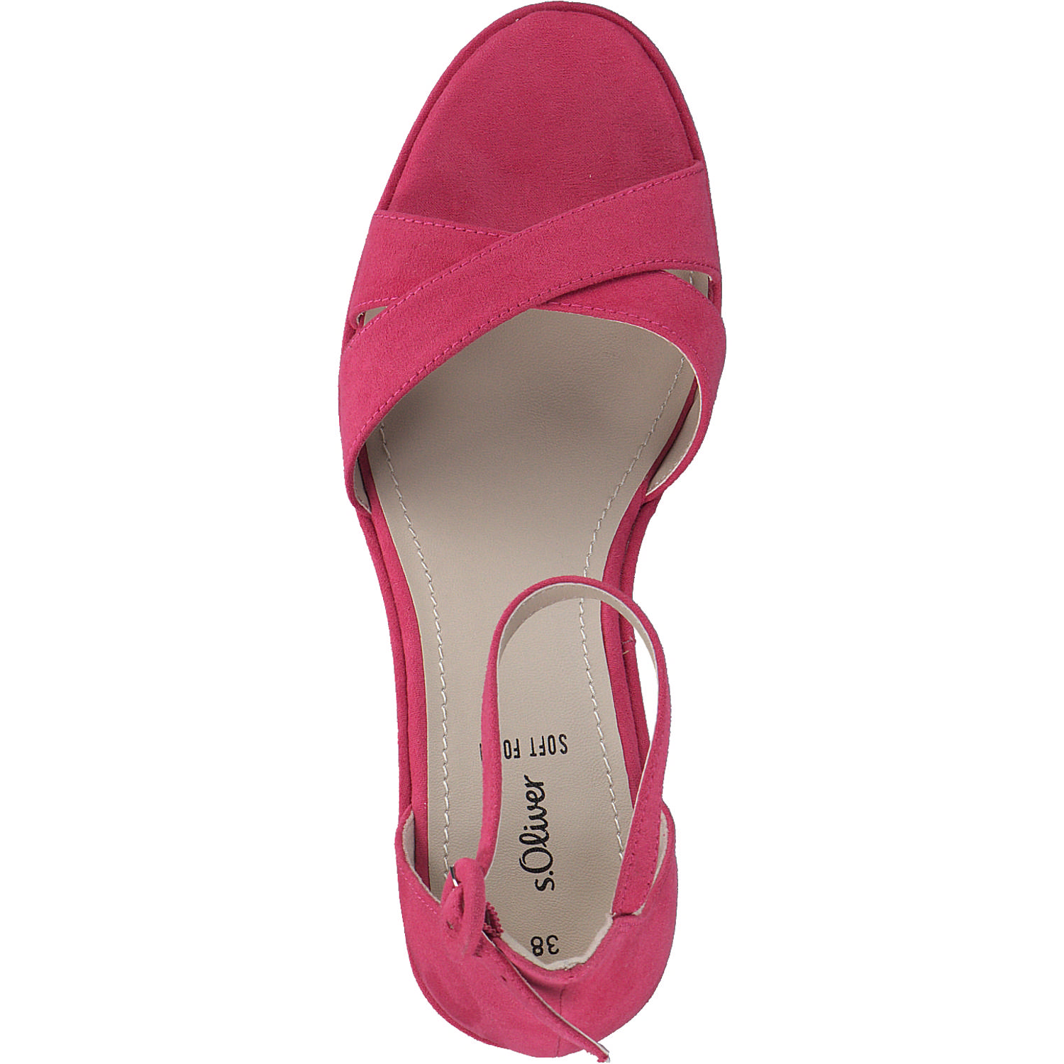 s. Oliver 28318, Plateau-Sandaletten, Damen, FUXIA