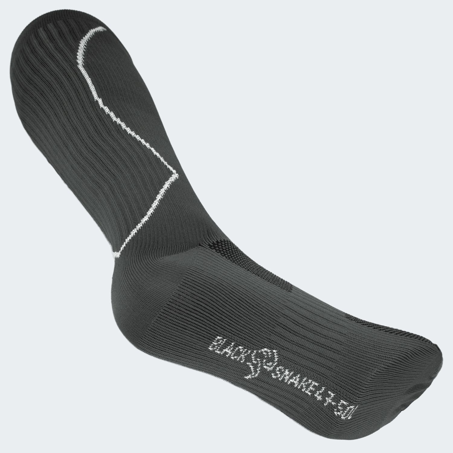 Black Snake Compression Fit Sport Grey Laufsocken