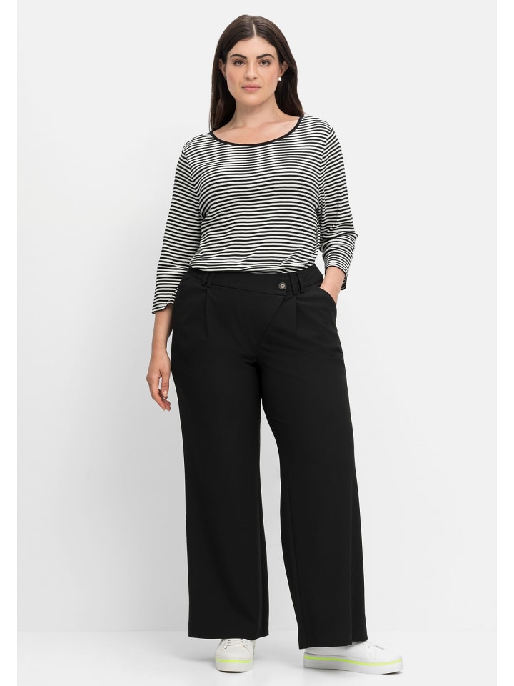 sheego Hose in schwarz günstig kaufen