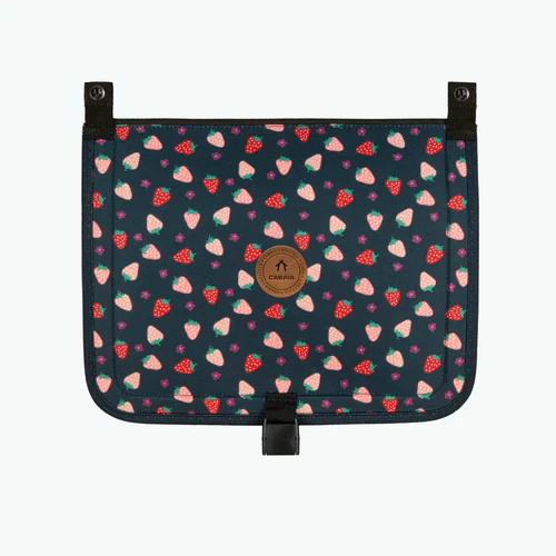 Discover Medium Plougastel navy blue schoolbag with flap