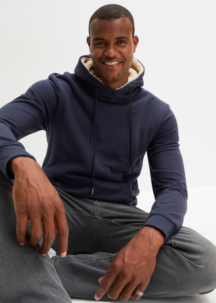 Thermo-Kapuzensweatshirt mit Teddyfutter