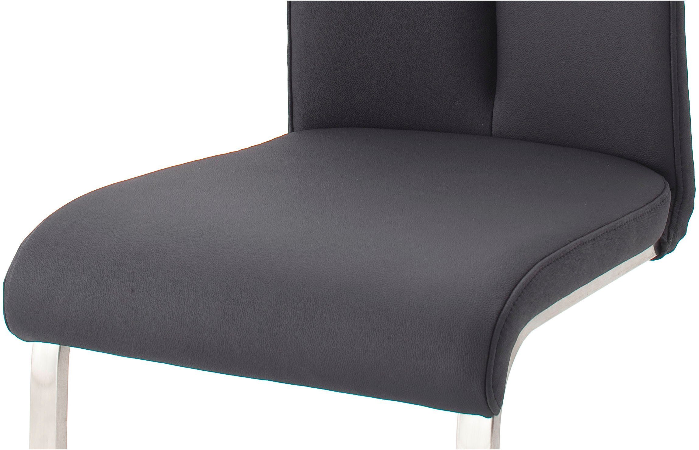 MCA furniture Freischwinger Artos (Set, 2 St), Stuhl mit Echtlederbezug, bis 140 Kg belastbar