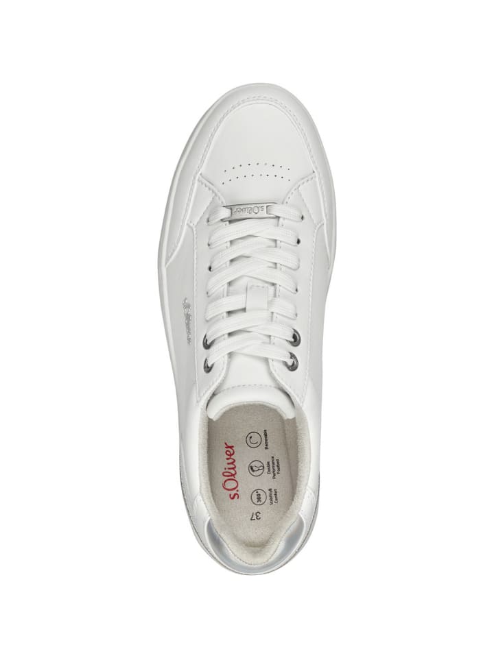 s.Oliver Schnürschuhe in white günstig kaufen