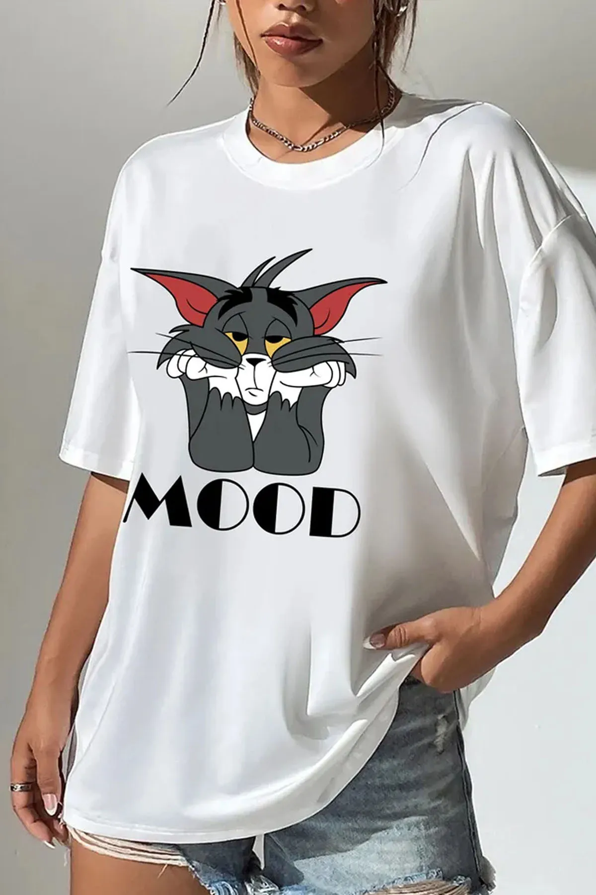 uyguntarz  Übergroßes Unisex-T-Shirt mit Mood-Print