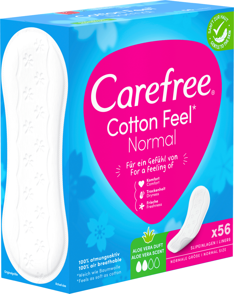 Slipeinlagen Cotton Feel Normal Aloe, 56 St