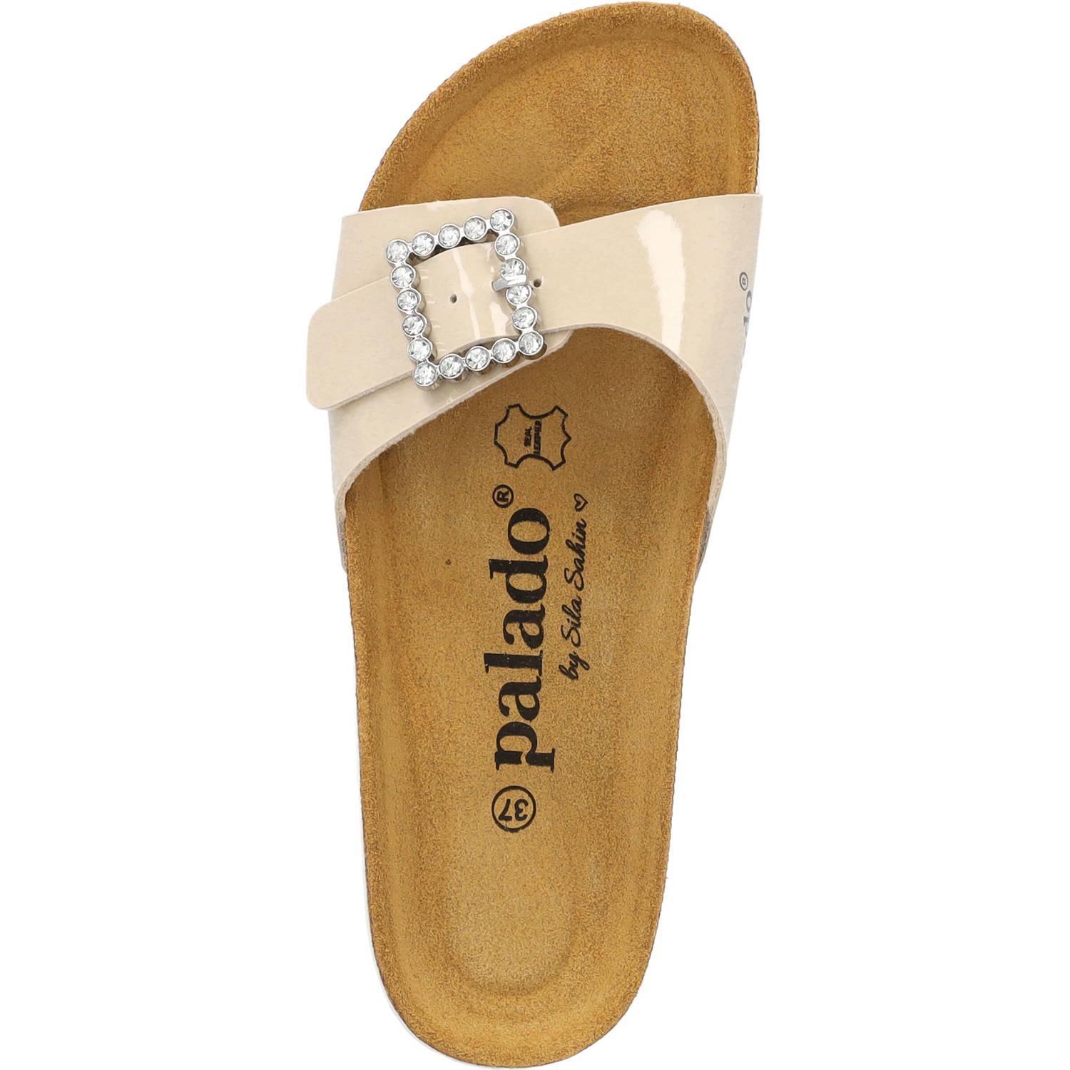 Palado Malta SQ by Sila Sahin, Pantoletten, Damen, Beige Lack