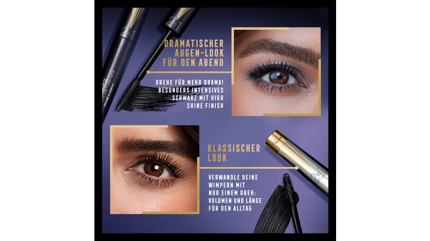 MAX FACTOR Masterpiece 2in1 Lash Wow Mascara 7 ml 03 - Midnight Black
