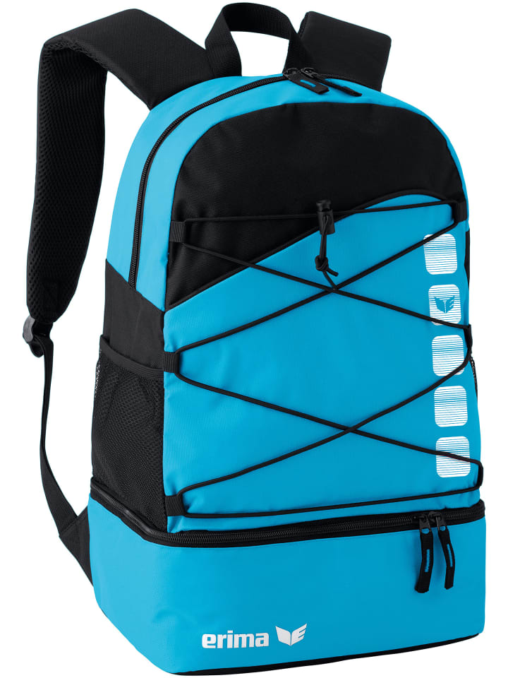 erima Club 5 Multifunktionsrucksack mit Bodenfach in curacao/schwarz günstig kaufen onesize