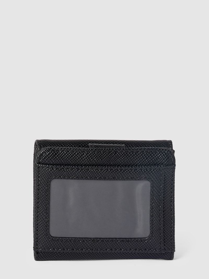 Portemonnaie mit Label-Details Modell 'LAUREL' in schwarz