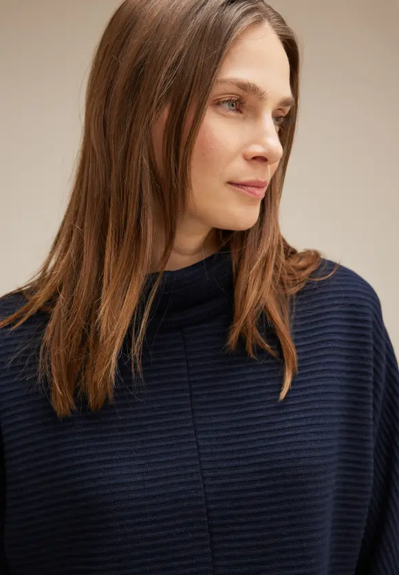 Street One Shirt mit Volumenkragen