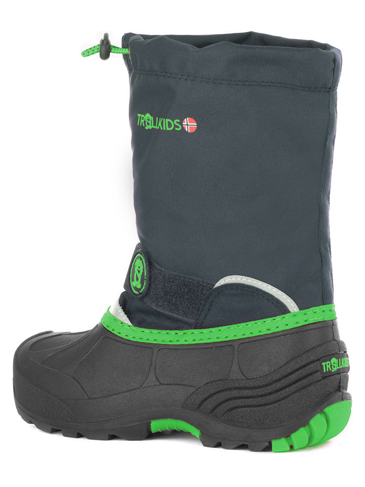 Trollkids Winterboots in Dunkelblau/ Grün günstig kaufen