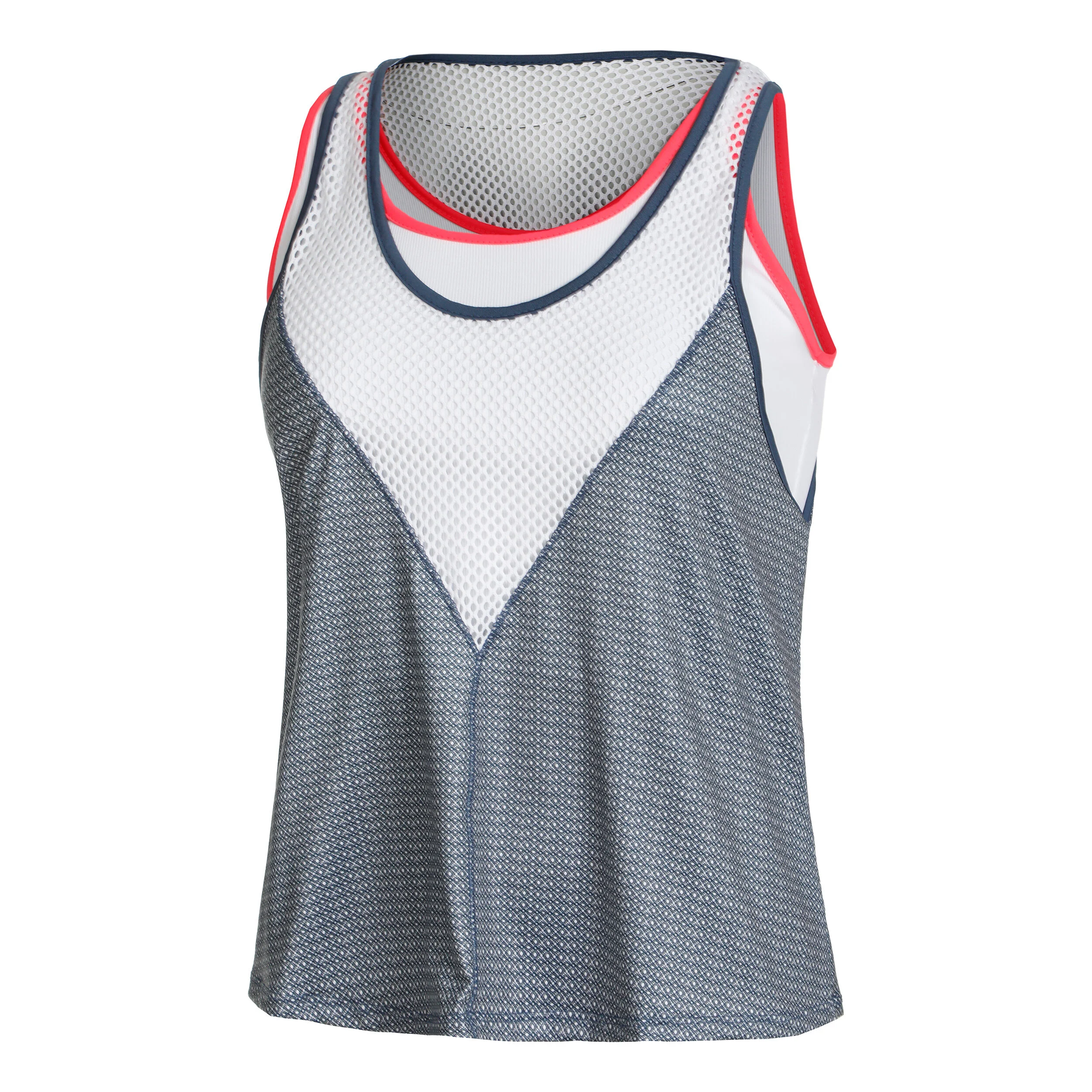 Royal Palm Layer Tank-Top Damen - Blau, Weiß