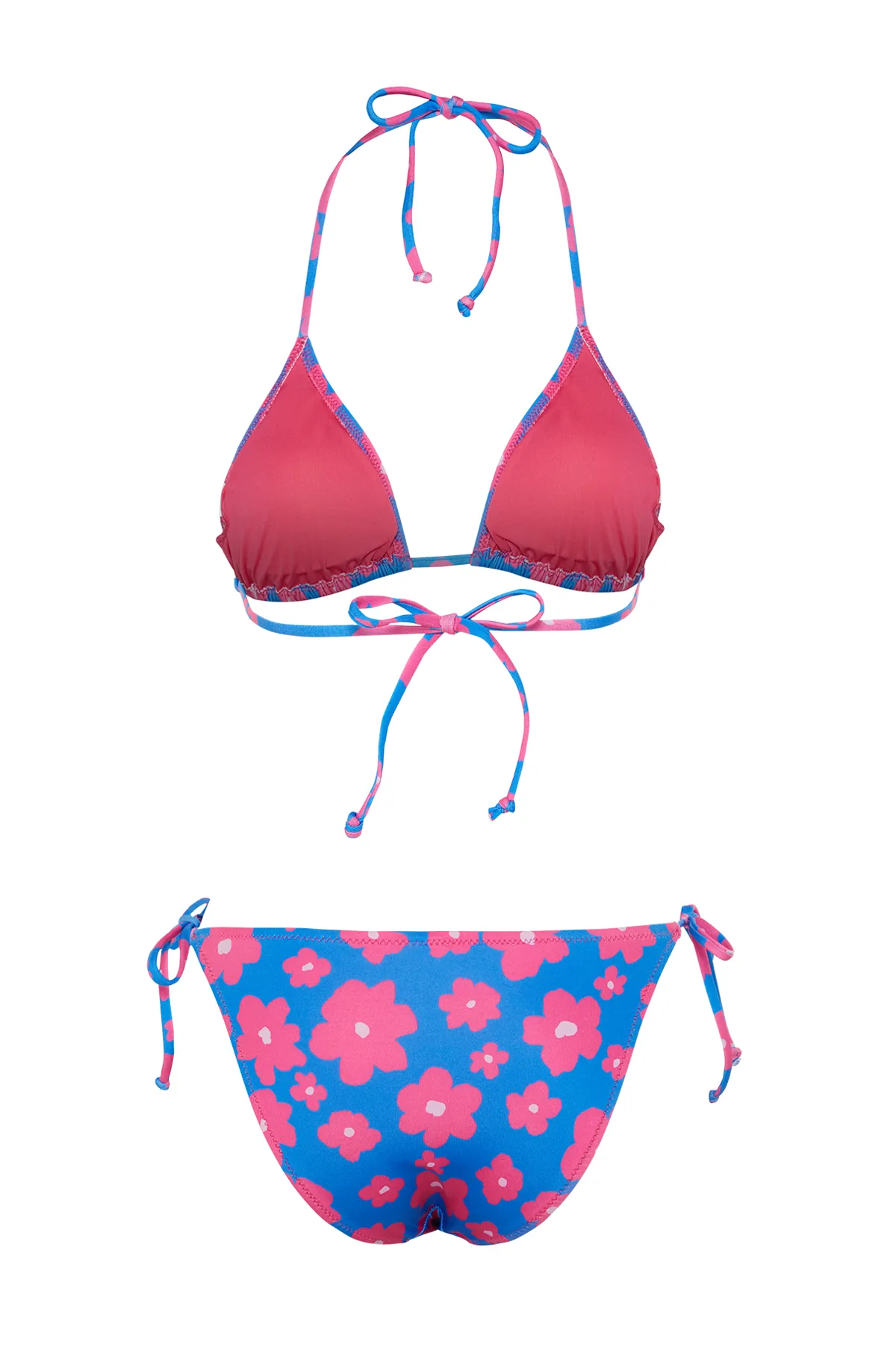 Trendyol Collection  Triangel-Bikini-Set mit Blumenmuster TBESS23BT00005