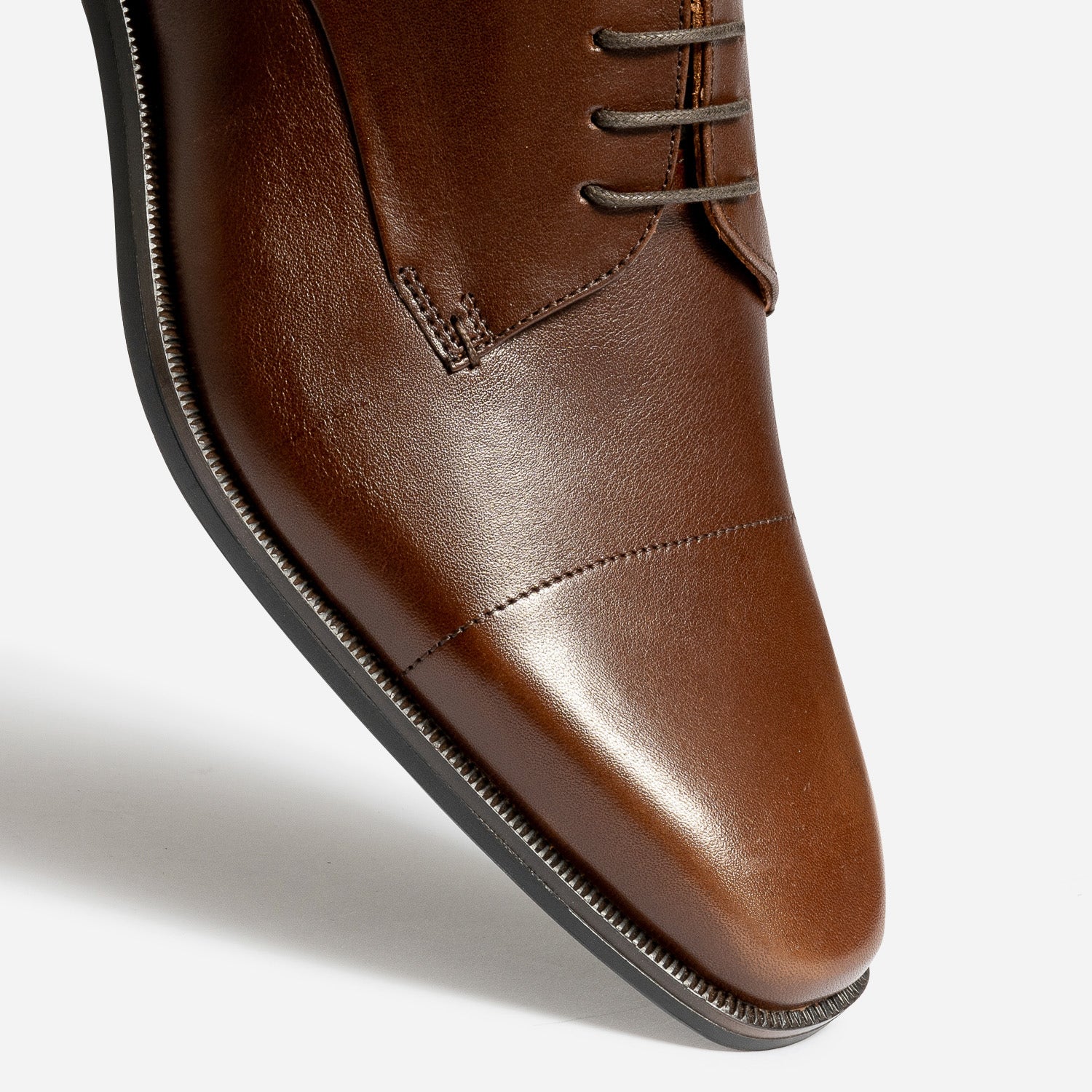 Derby marron en cuir