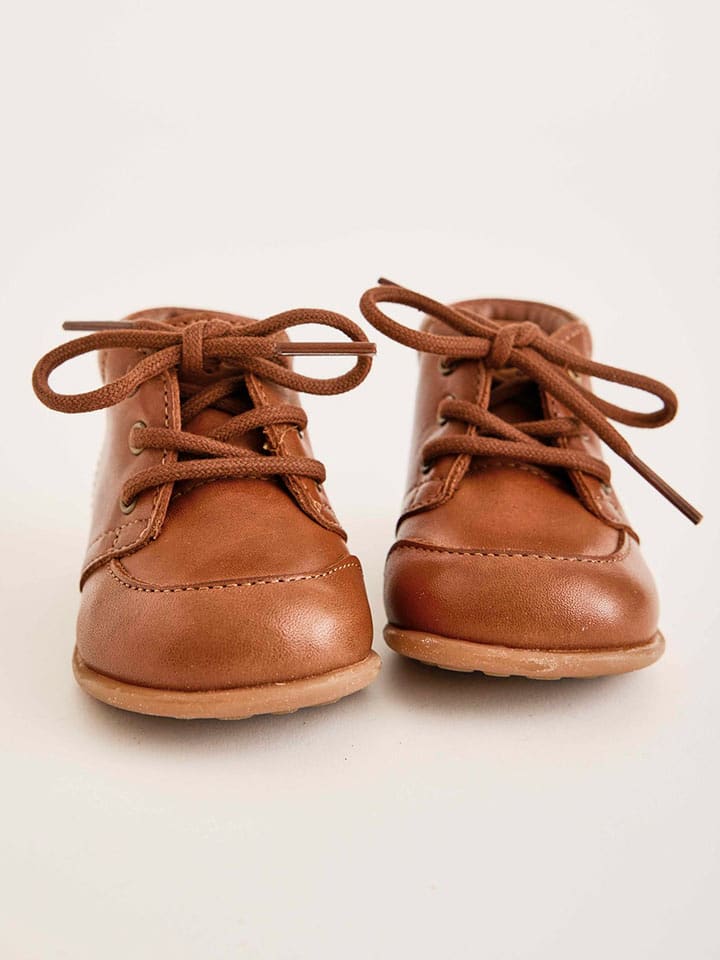 bisgaard Leder-Lauflernschuhe in Cognac günstig kaufen