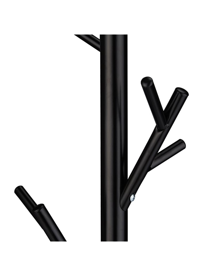 relaxdays Garderobenständer in Schwarz - (H)176 x Ø 30 cm günstig kaufen onesize