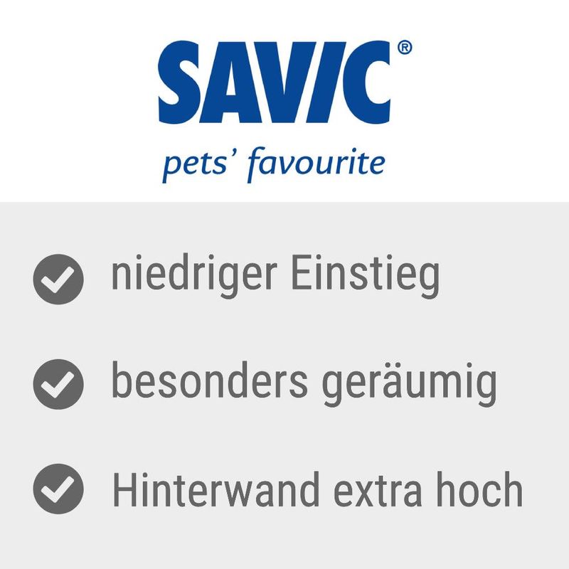 Savic Katzentoilette Aseo Jumbo mit hohem Rand
