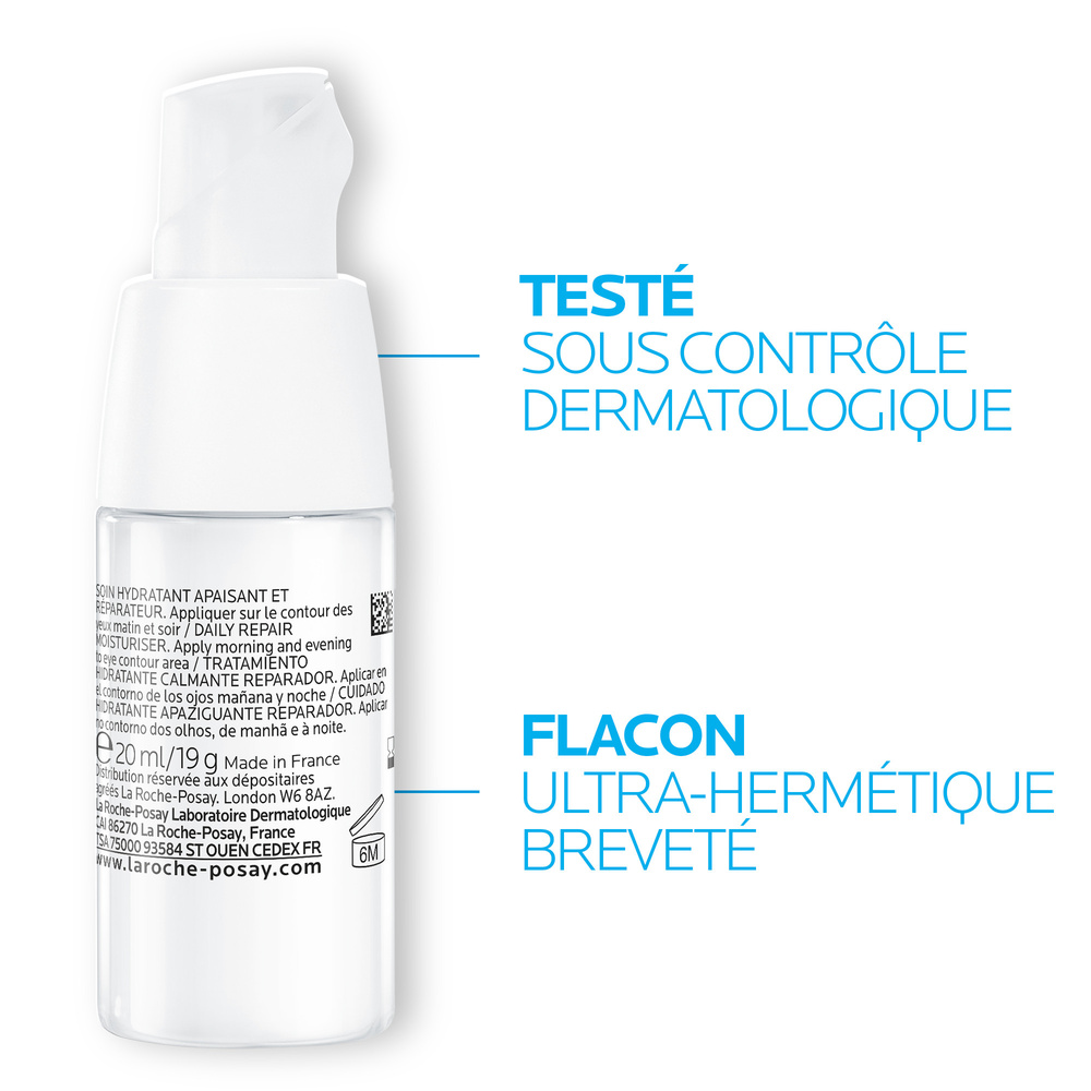La Roche-Posay Toleriane Ultra Soin Contour Yeux apaisant hydratant 48H anti-irritation, démangeaison, rougeurs