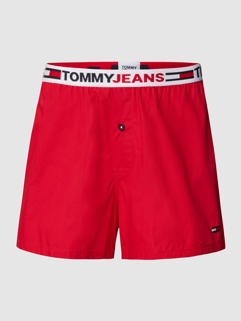 Boxershorts mit Logo-Bund in rot