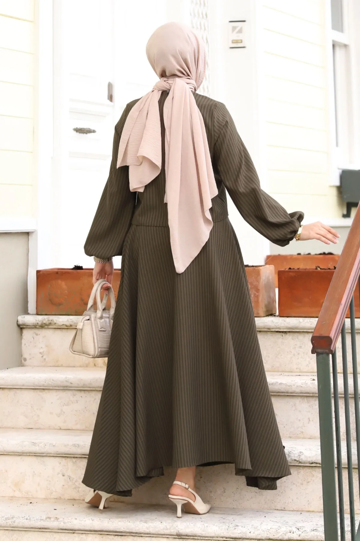 Tesettür Dünyası  Zweiteiler - Khaki - Regular Fit