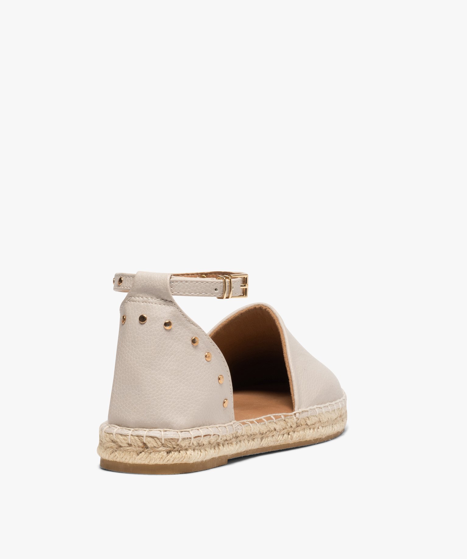 Sandales femme à bout fermé et semelle de corde Only blanc | GEMO
