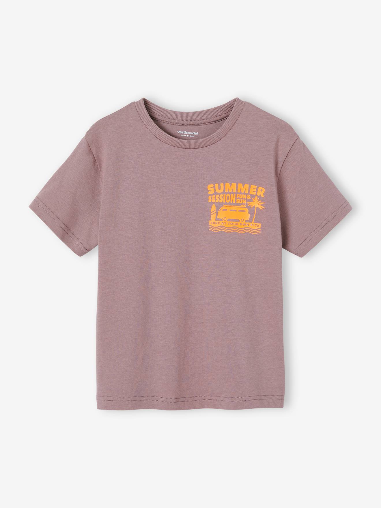 Tee-shirt motif garçon lavande