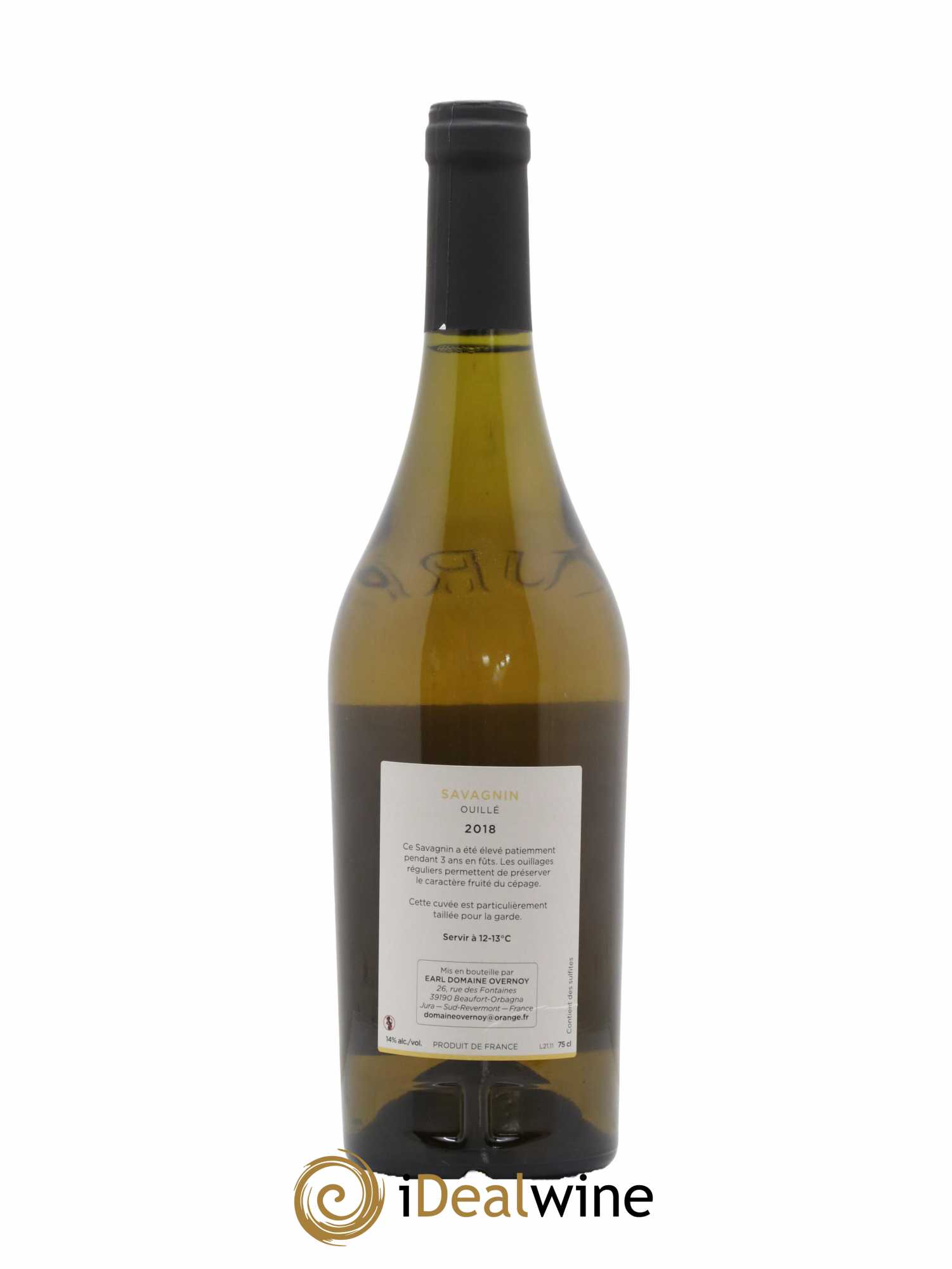 Côtes du Jura Savagnin Ouillé 3 ans Guillaume Overnoy  2018 - Lot de 1 Bouteille