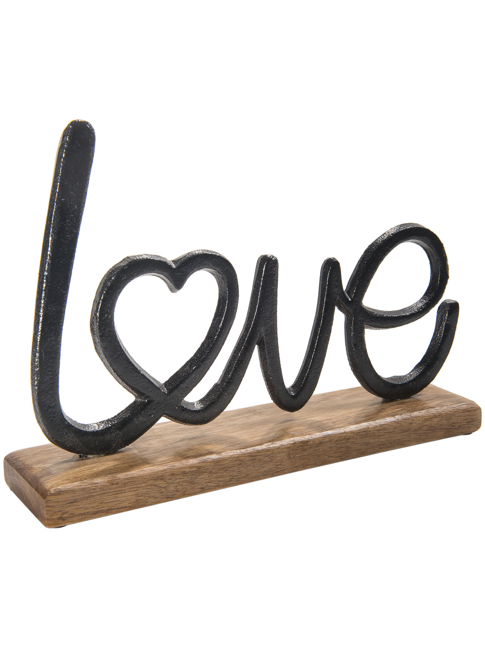 Love Aufsteller, Alu/Holz
