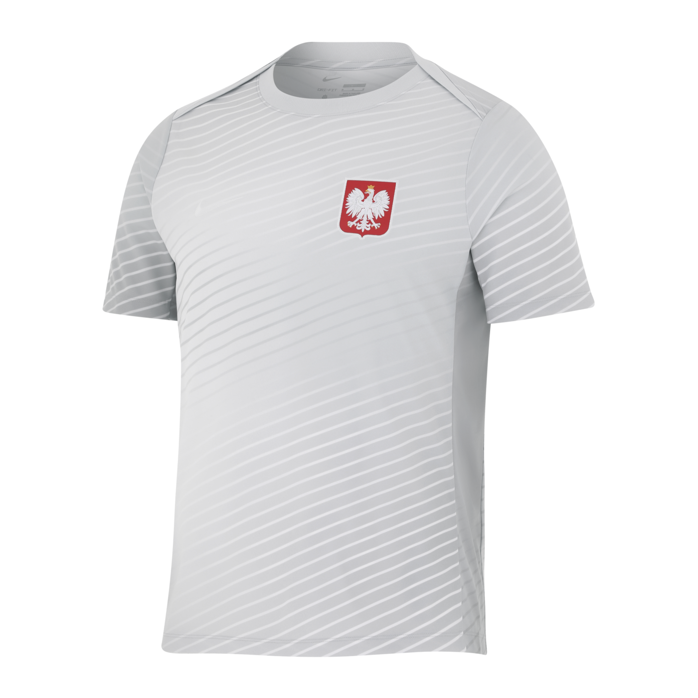Nike Polen Academy Pro T-Shirt Grau Weiss F012