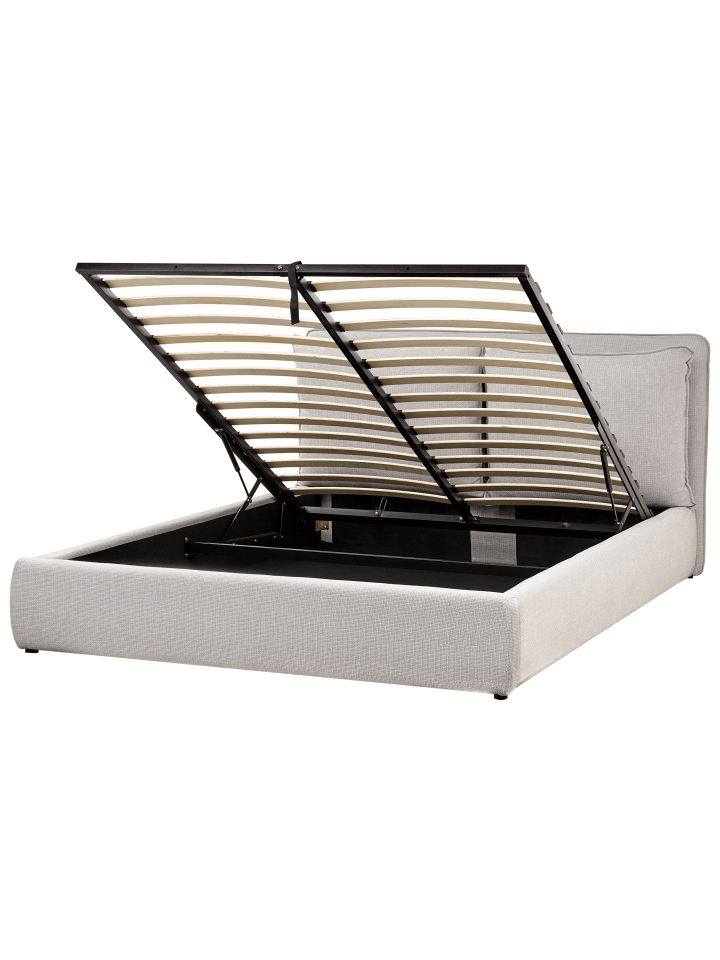 Beliani Doppelbett BAJONNA in Grau - (W) 184 x (H) 102 x (L) 235 cm günstig kaufen onesize