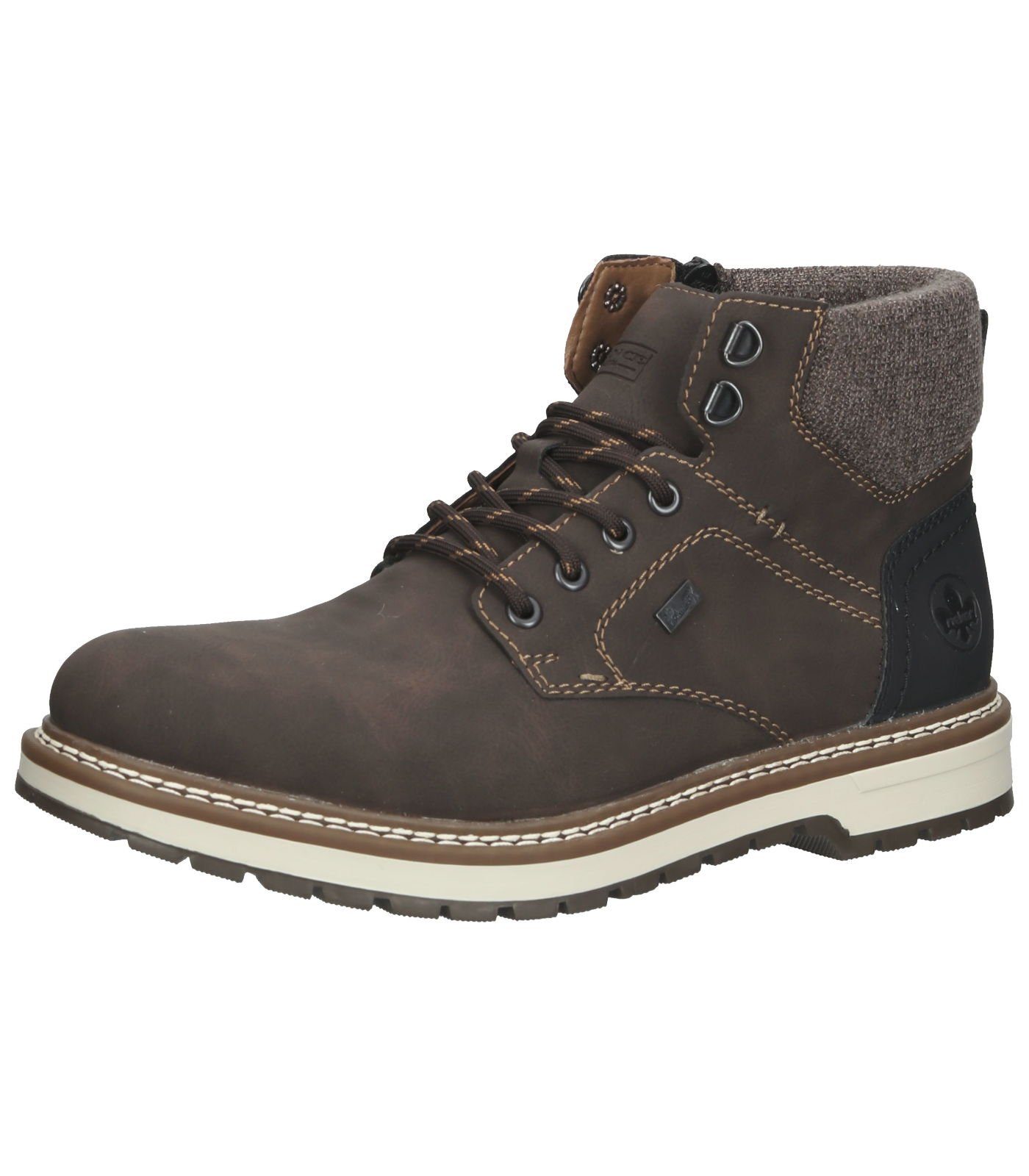 Rieker Stiefelette Lederimitat/Textil Schnürstiefelette
