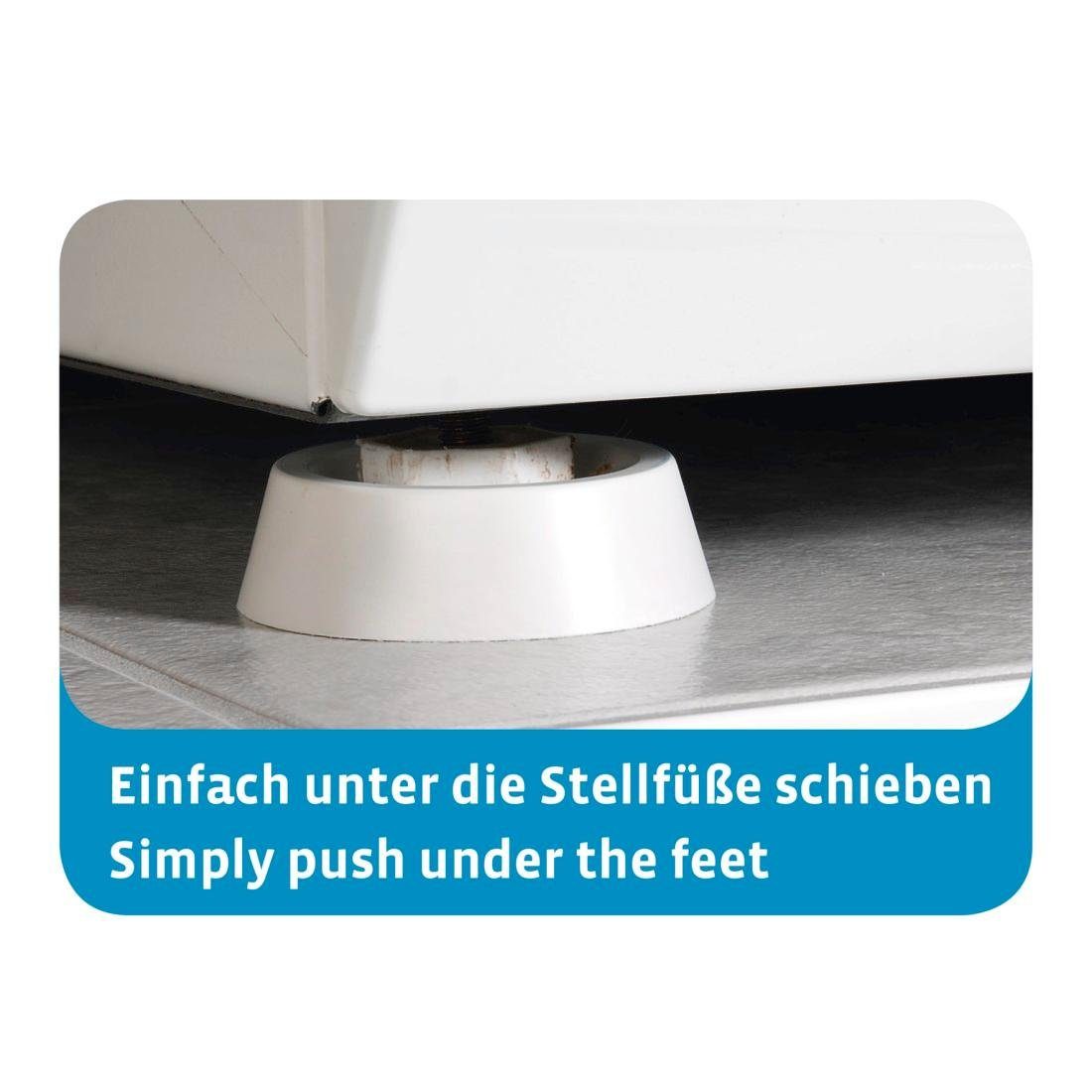 Xavax Vibrationsdämpfer Schwingungsdämpfer, 4 Stück, für Spül- und Waschmaschine + Trockner, Ø 45 mm, Höhe 17 mm