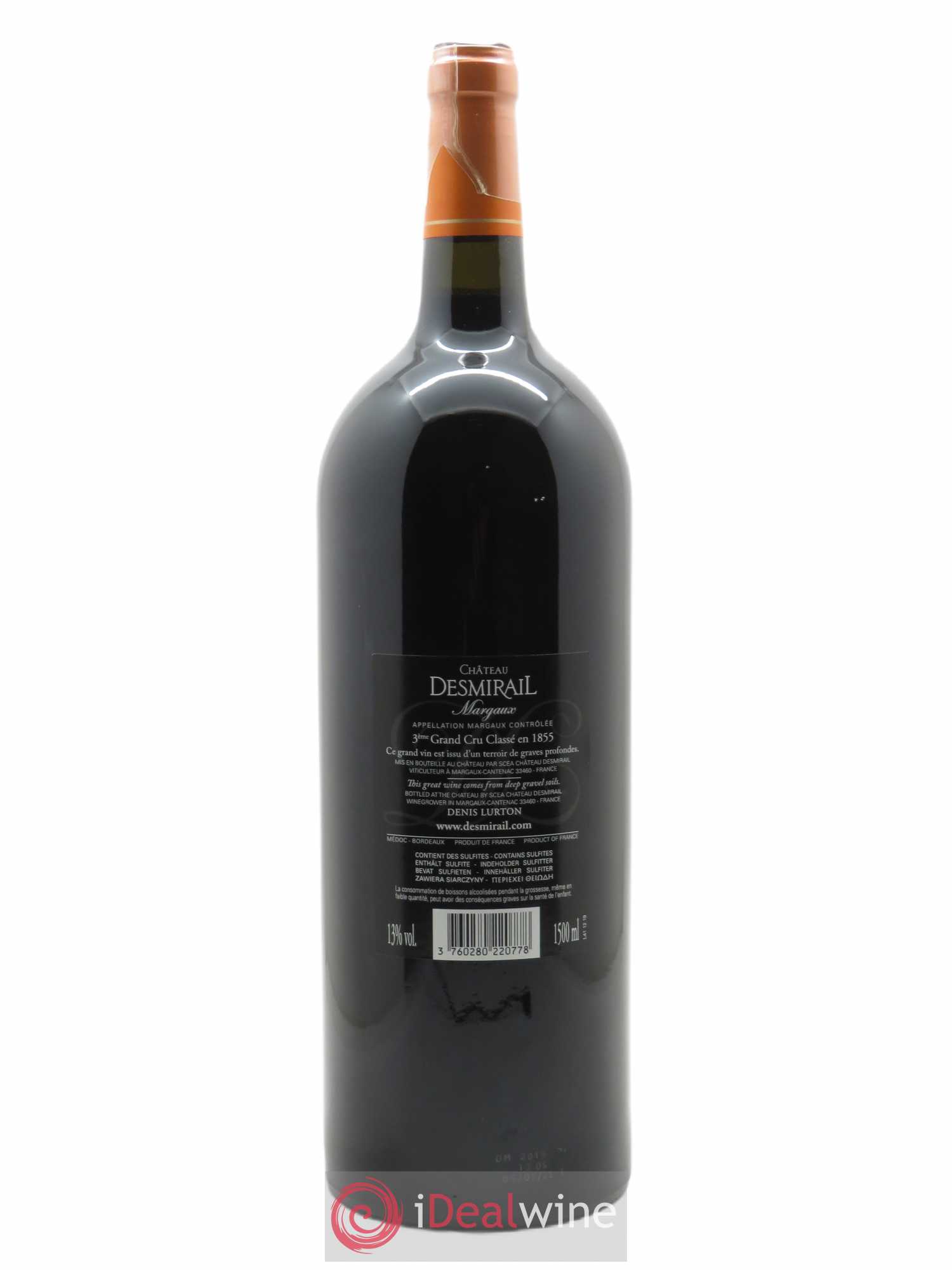 Château Desmirail 3ème Grand Cru Classé (CBO à partir de 6 bts) 2019 - Lot de 1 Magnum