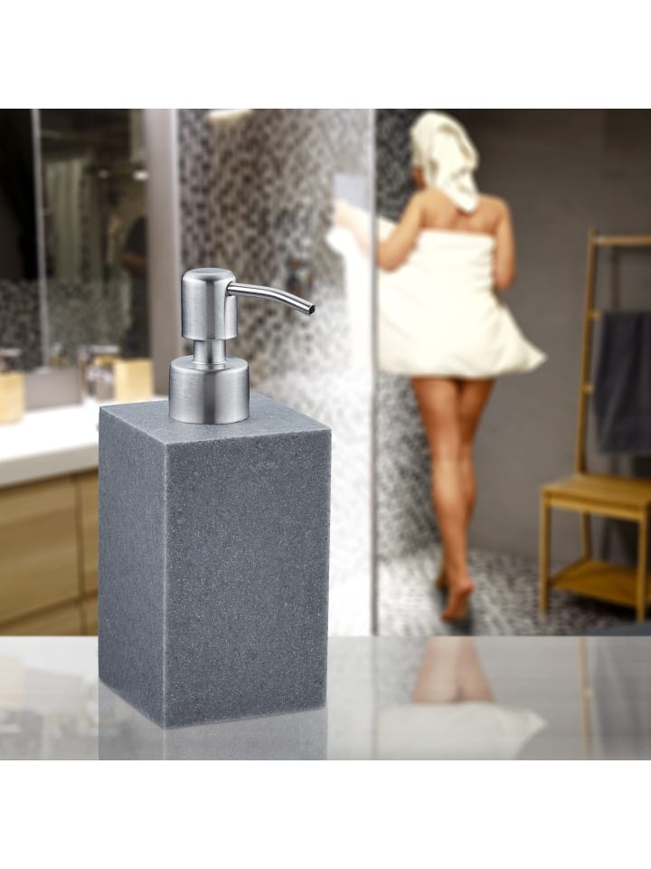 relaxdays Seifenspender Bad in Weiß - 300 ml günstig kaufen onesize