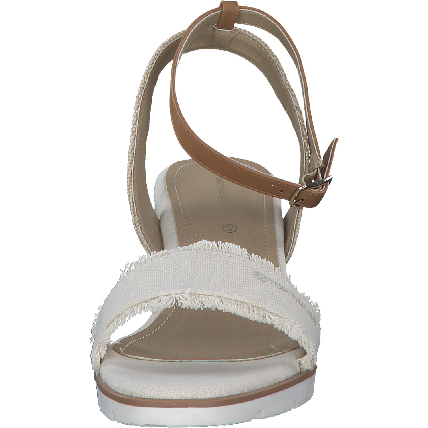 Tom Tailor 5390040017, Plateau-Sandaletten, Damen, Beige