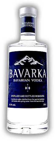 BAVARKA Bavarian Vodka 0,5 Liter BAVARKA Bavarian Vodka 0,5 Liter Erstklassiger und absolut reiner Vodka aus Bayern aus deutschen Kartoffeln. 0,5	 Liter - Vol 43%