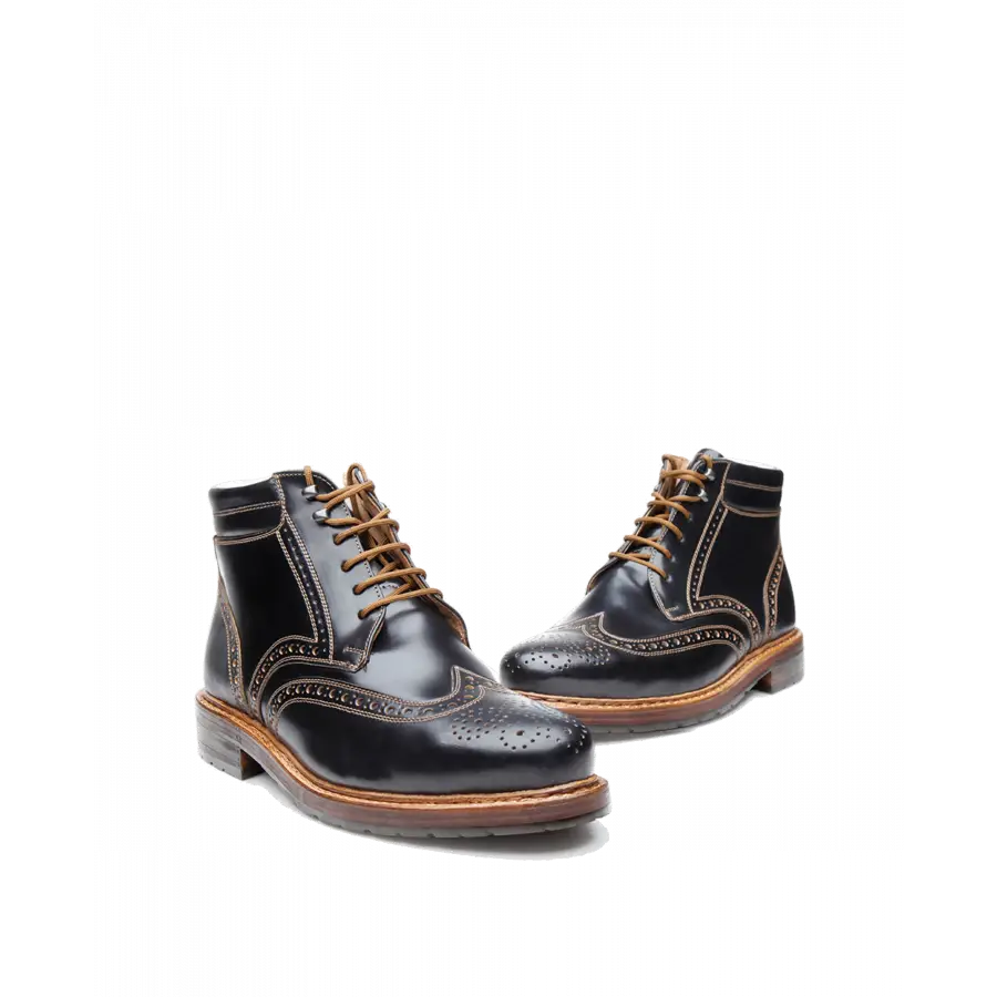 Heinrich Dinkelacker - Stiefeletten BUDA FULL-BROGUE C Cordovan - schwarz