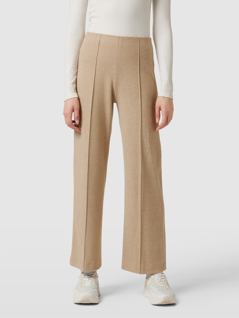Stoffhose mit fixierter Bügelfalte Modell 'ELAINE' in beige